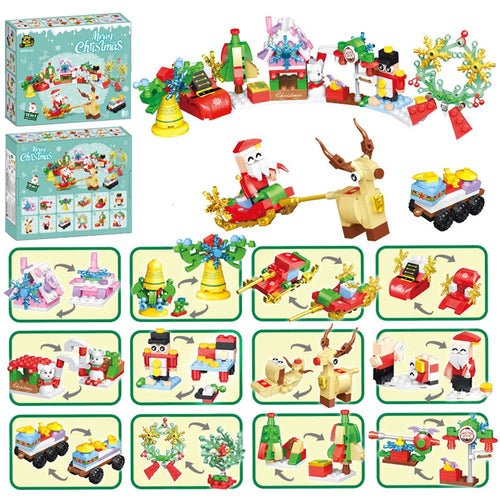 Christmas Gifts Micro Building Block Series Santa Claus Reindeer