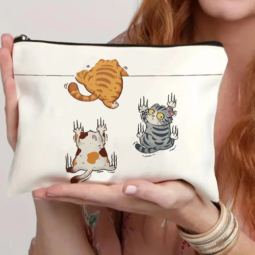 Medicine-Themed Cosmetic Travel Bag - Foldable Zippered Makeup