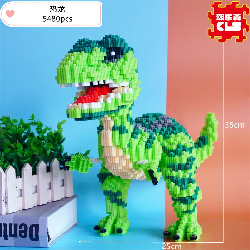 New Disney Building Blocks Dinosaur Boys Small Particle Puzzle Toys