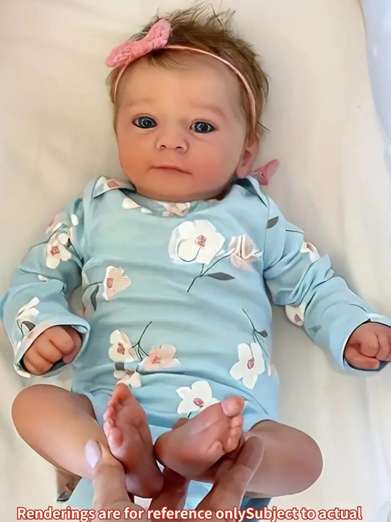 Felicia Reborn Doll Baby Handmade Bebe 17.32 Inch 44 Cm Newborn Doll