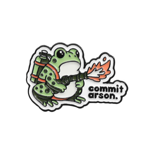 Funny Frog Enamel Pins Cartoon Rat Duck Brooches Lapel Pins Goose