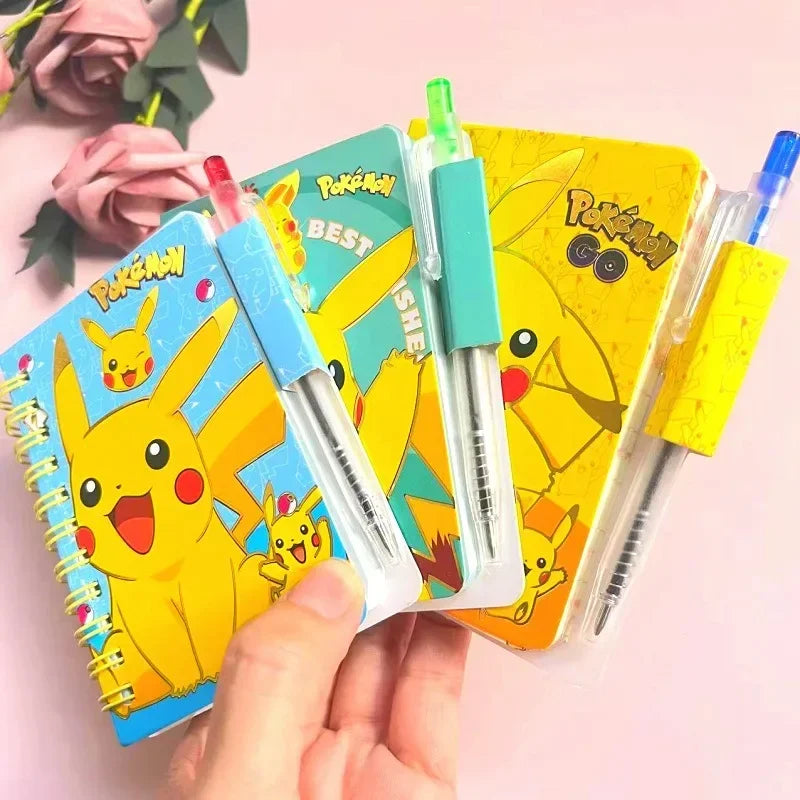 Pokemon Pikachu Notebook with Pen Set, Cute Diary Journal for School