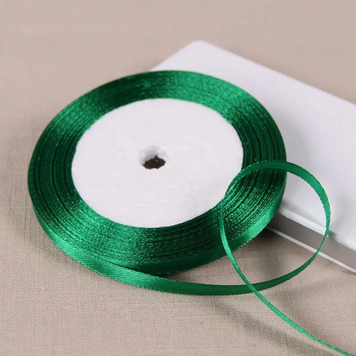 25Yards 6mm Silk Satin Ribbons for Crafts Bow Handmade accessories for
