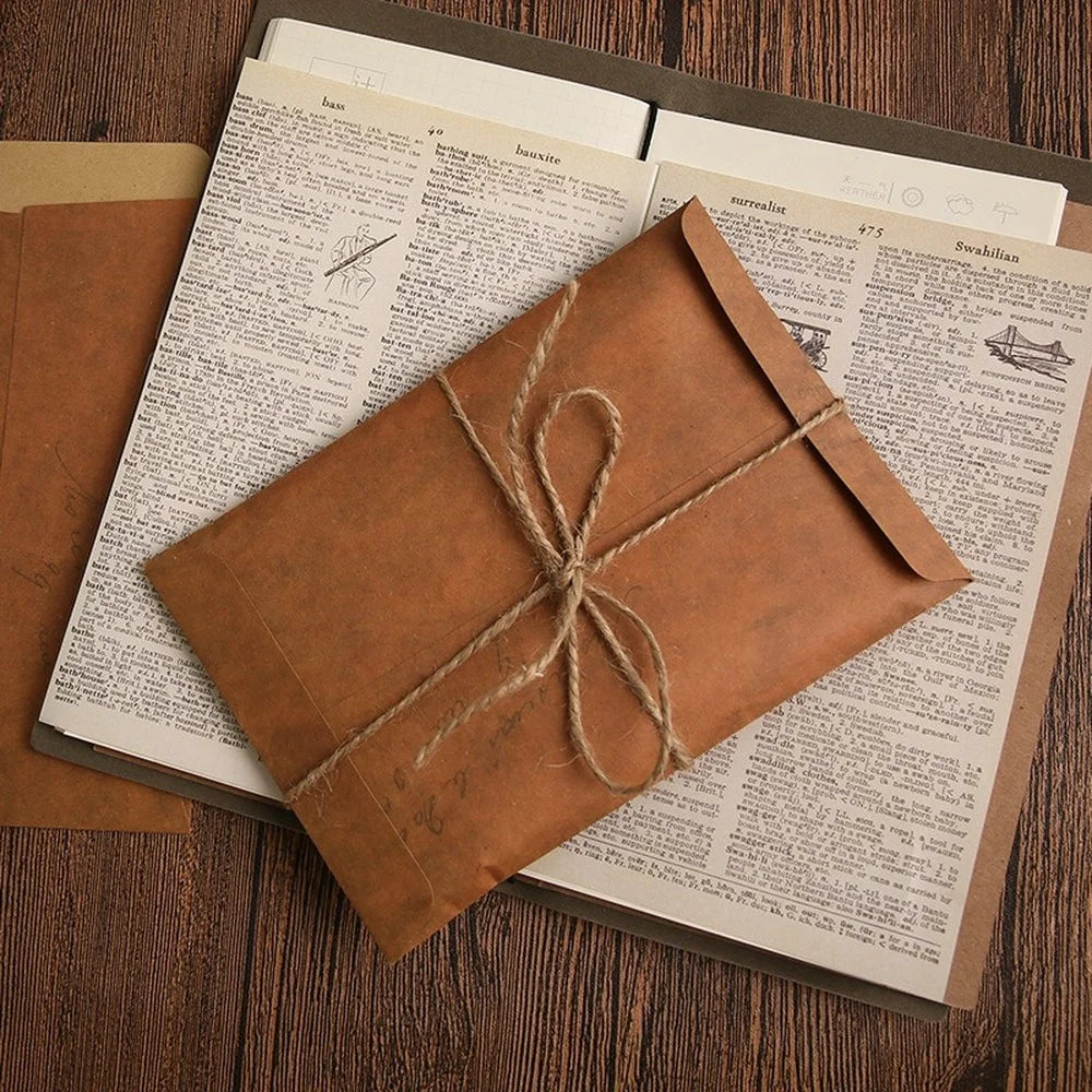 Mr.paper 10pcs/set Vintage Kraft Paper Envelope Creative Nostalgic