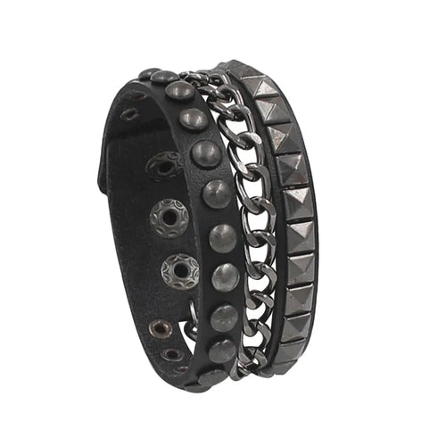 Fashion Gothic Punk Retro Multi Chain Street Dance Bracelet For