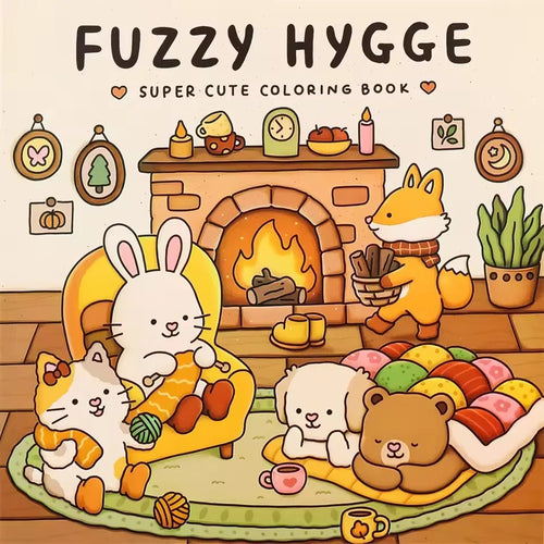 Halloween Coloring Book COZY FRIENDS Coloring Book For Adults And