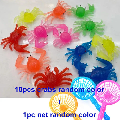 Children's 10Pcs/Set Kawaii Simulation Rubber Goldfish Baby Bath Water