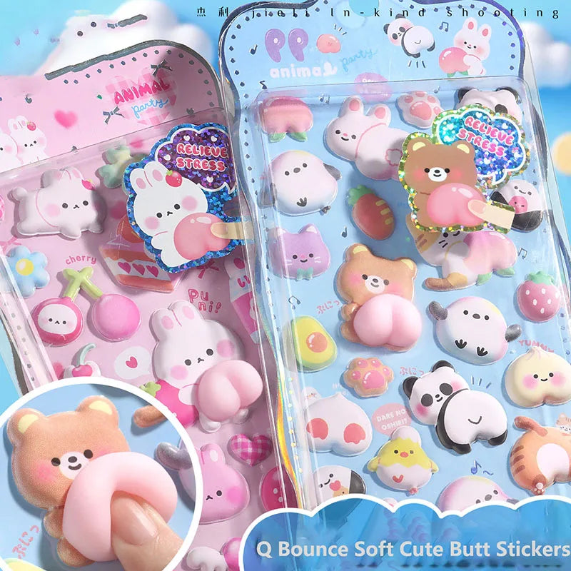 Cute Bunny Stereo Foam Stickers  Self-Adhesive Stickers for