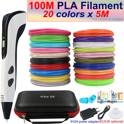 New Children's 3D Pen 3D Printing Pen with LCD Screen 200M PLA and