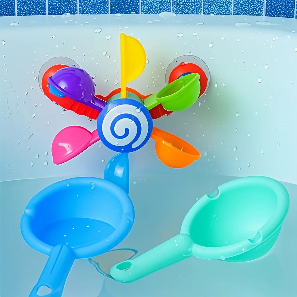 Fun Spinning Windmill Bath Toys, Sensory Bath Gifts for Children,