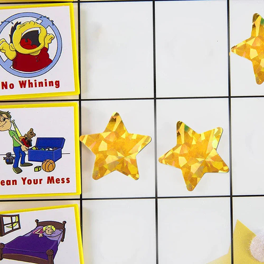 500pcs Colorful Star Adhesive Holographic Star Stickers Scrapbook