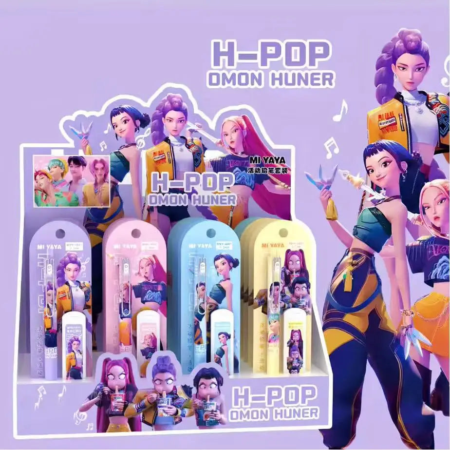 KPOP Demon Hunter Automatic Pencil Set - Random 1/2/4pcs School