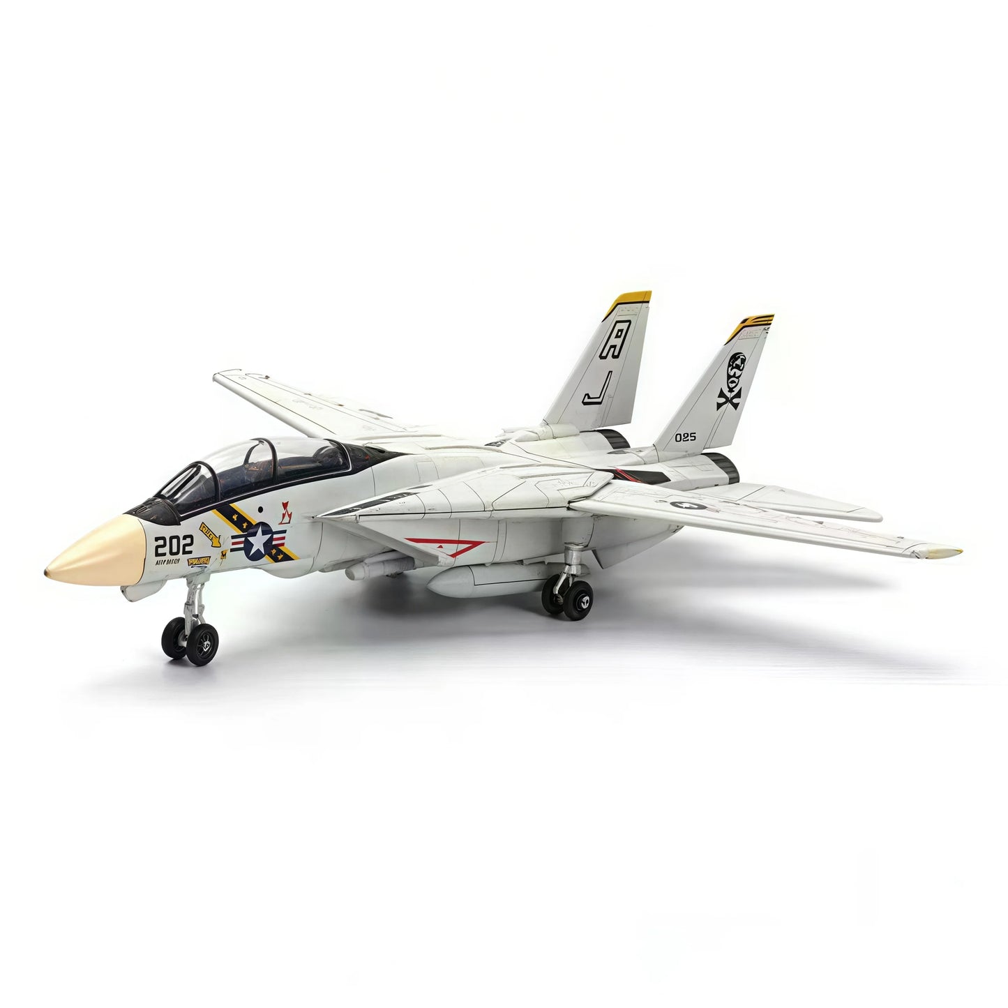 F-14 Fighter，1:72, assembled plastic airplane model (including display