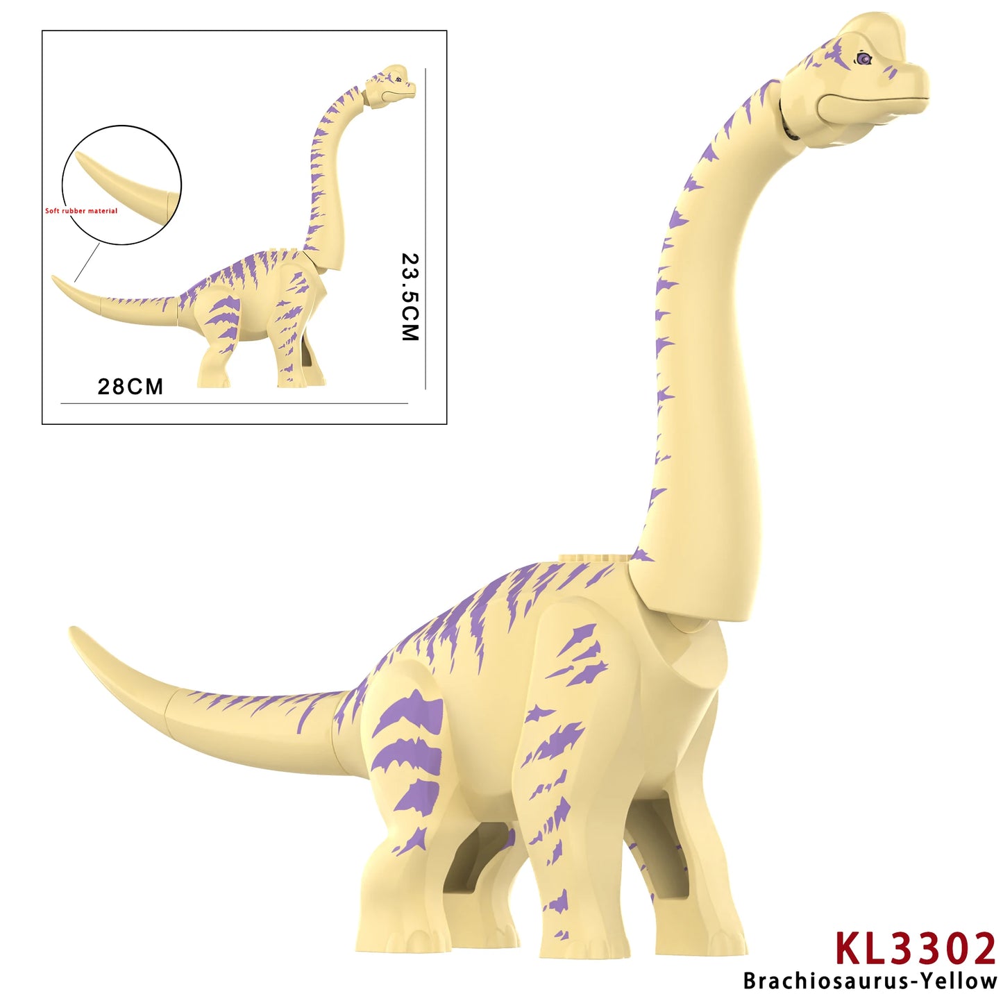 MOC Jurassic Dino Brachiosaurus World Building Kits Bolcks Bricks
