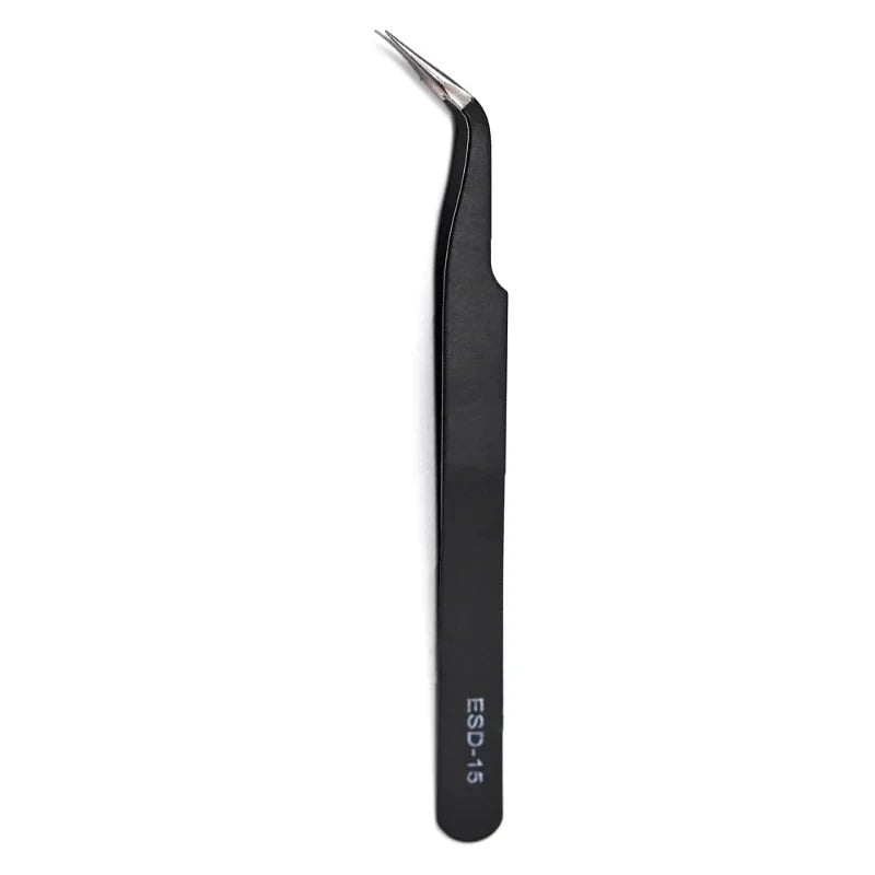 Galacok 6PCS Precision Tweezers Set ESD Anti Static Stainless Steel