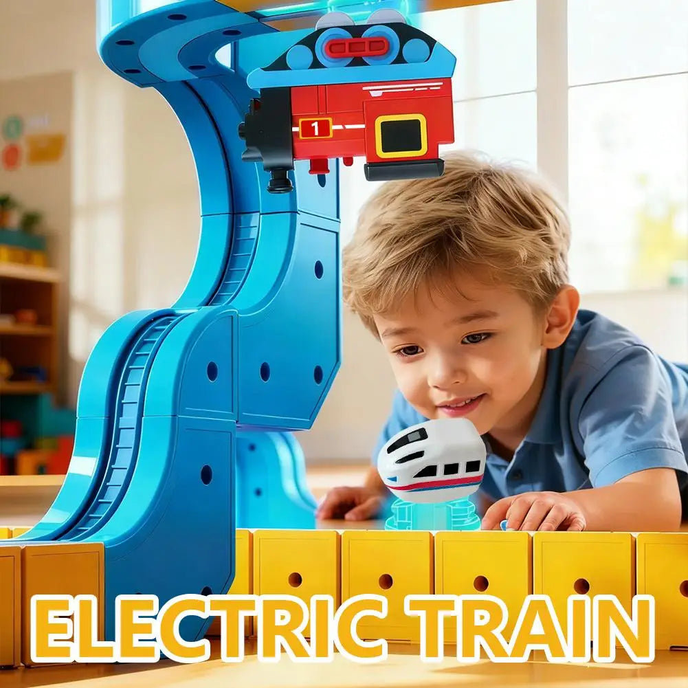 Magical Orbital Cube Kids Educational High-Speed Train DIY Building