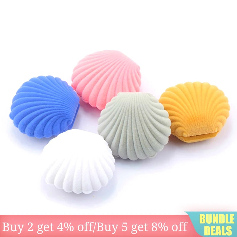 1 Piece Lovely Velvet Jewelry Box Container Wedding Ring Box for