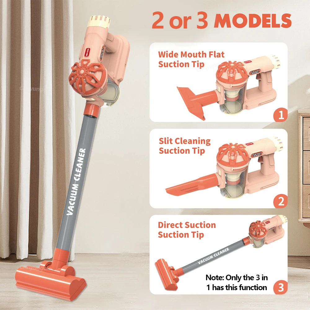Kids Simulation Electric Vacuum Cleaner Cleaning Set for Toddlers Role