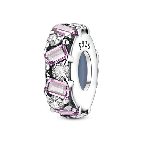 Original 925 Sterling Silver Clip Charm Inlaid Zircon Cat Butterfly