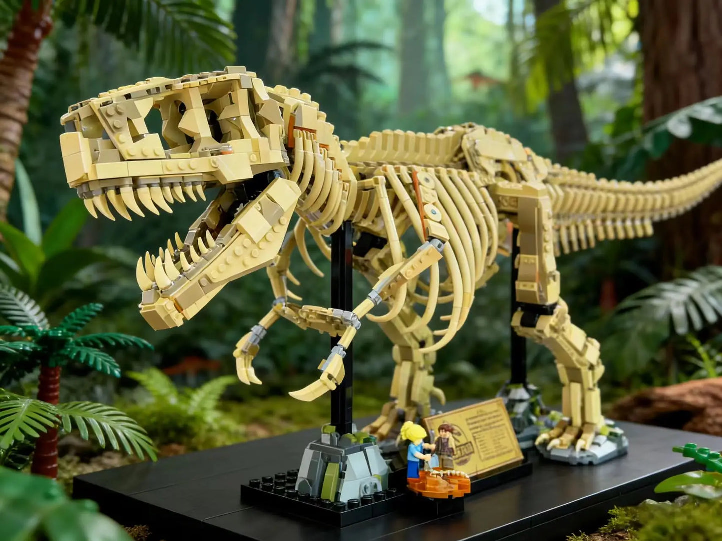 Creative series 3145pcs100cm dinosaur bone Tyrannosaurus fossil model