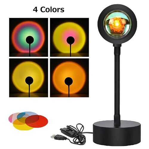 Tuya Smart Sunset Lamp Night Light Sunset Projector Smart Life APP