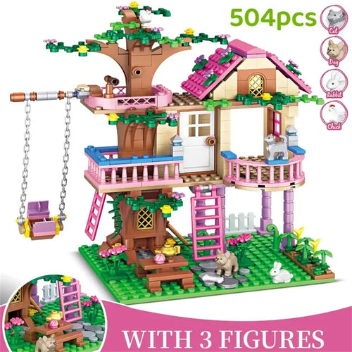 Creative Girls Friends Friendship House Building Blocks Summer
