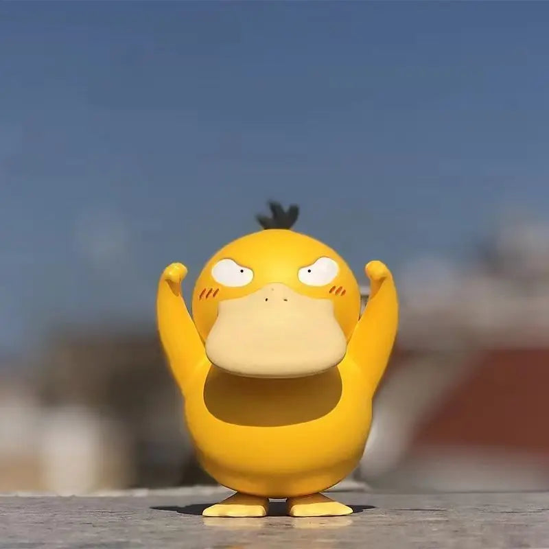Pokemon Psyduck Figure Anime Peripheral Cute Duck Handmade Model