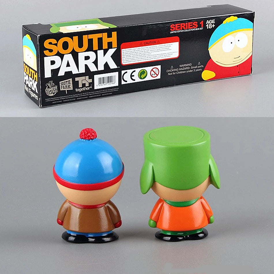 6cm 5PCS Set Southern Park Action Figure Toy Stan Eric Creative