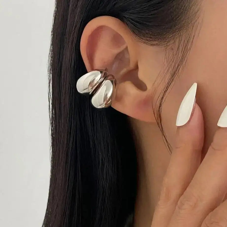 IngeSight.Z 2026 Punk Unique C-Shaped Metal Water Drop Cartilage Ear