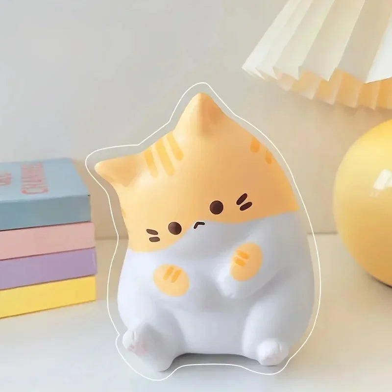 1Pc Adorable Cartoon Cat Squeeze Toys for Kids Adult Soft Pinch PU