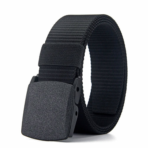 Canvas Belt with Automatic Plastic Buckle - Perfect for Outdoor Sports