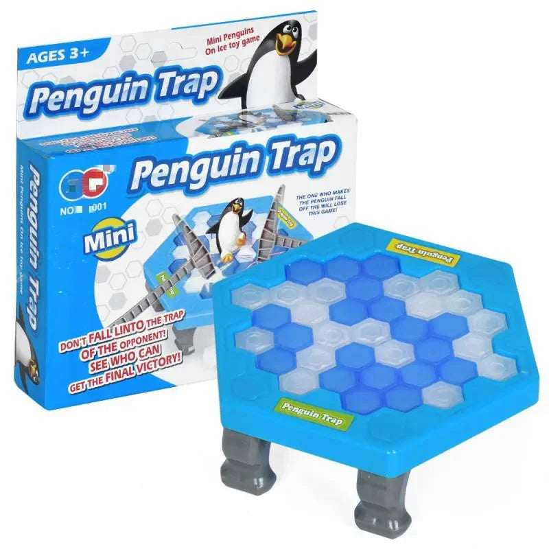 Mini Interactive Indoor Board Game Trap Ice Break Save Penguin Parent