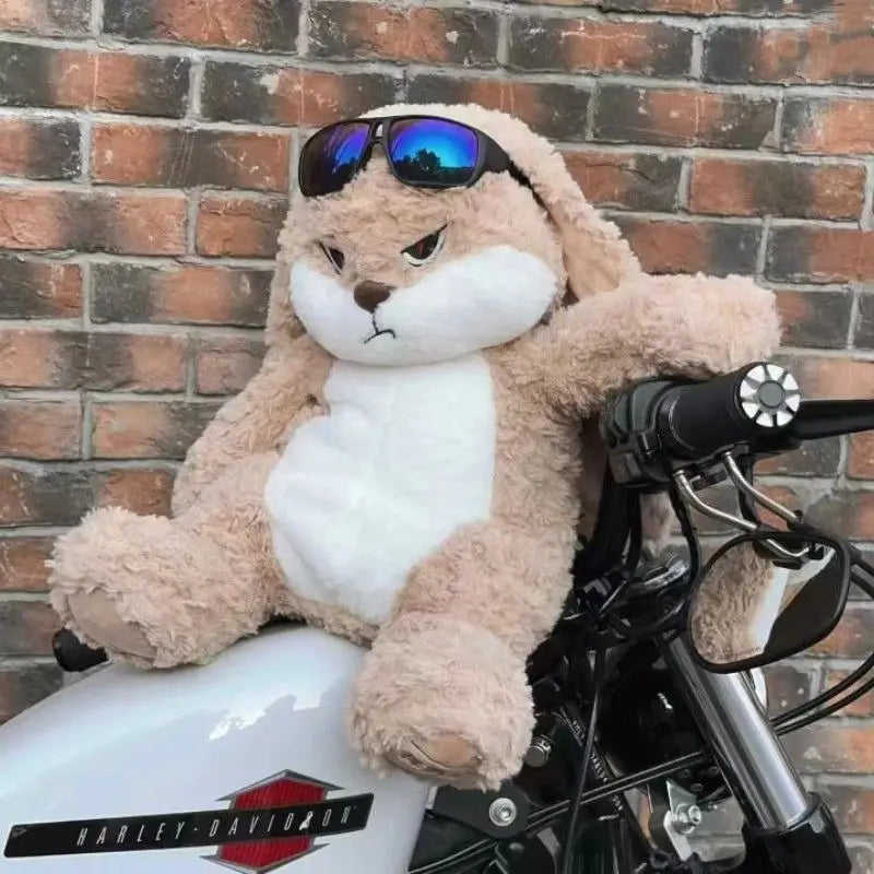 Large Size Angry Rabbit Plush Toy Cute Animal Plushie Doll Kawaii