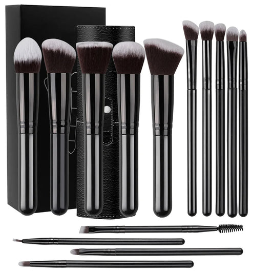 NEW 14PCS Makeup Brushes Set  Soft Fluffy Foundation Blush Powder