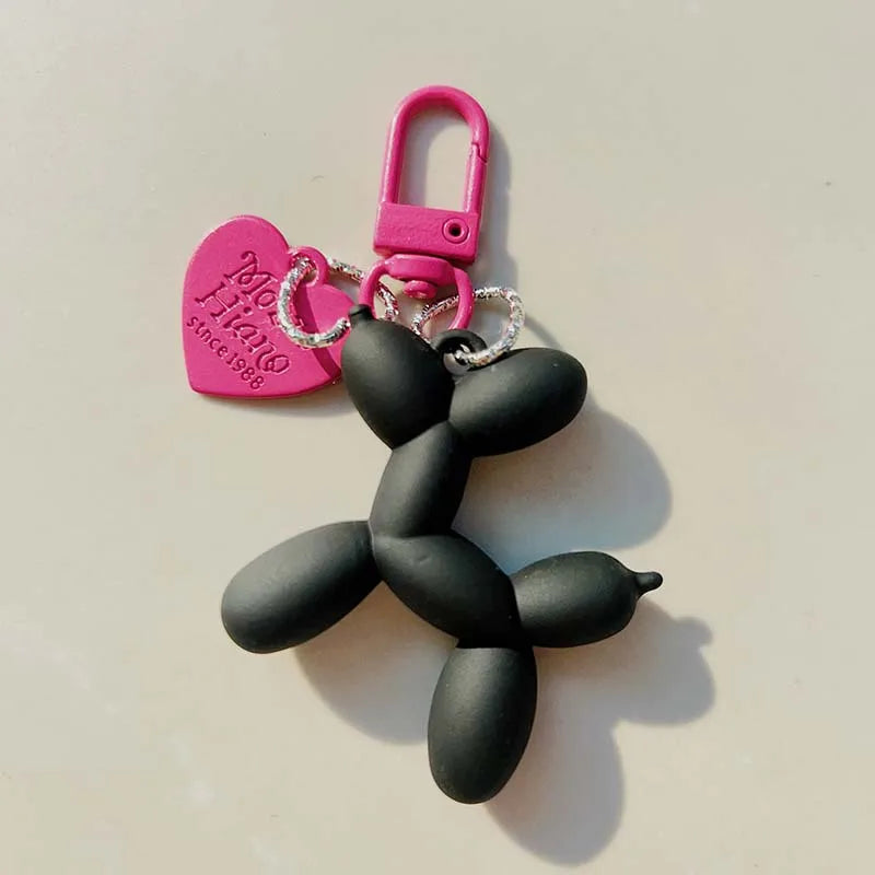 Jelly Cute Jelly Balloon Dog Keychain Pendant Cartoon Dog Chain