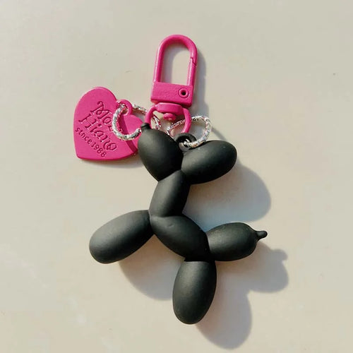 Jelly Cute Jelly Balloon Dog Keychain Pendant Cartoon Dog Chain
