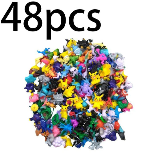 24-144 Pcs Pokemon Action Figure 2-3CM Not Repeating Mini Figures