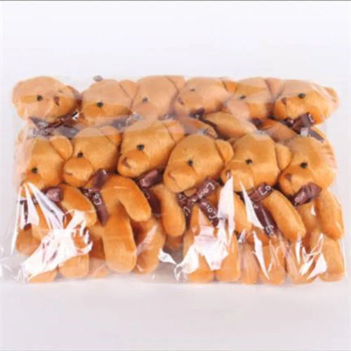12Pcs/Lot Soft Stuffed Bear Plush Toys Mini Teddy Bear Dolls Toy Small