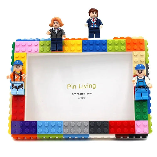 DIY Clourful Building Blocks Photo Frame For Home Decoration Creative