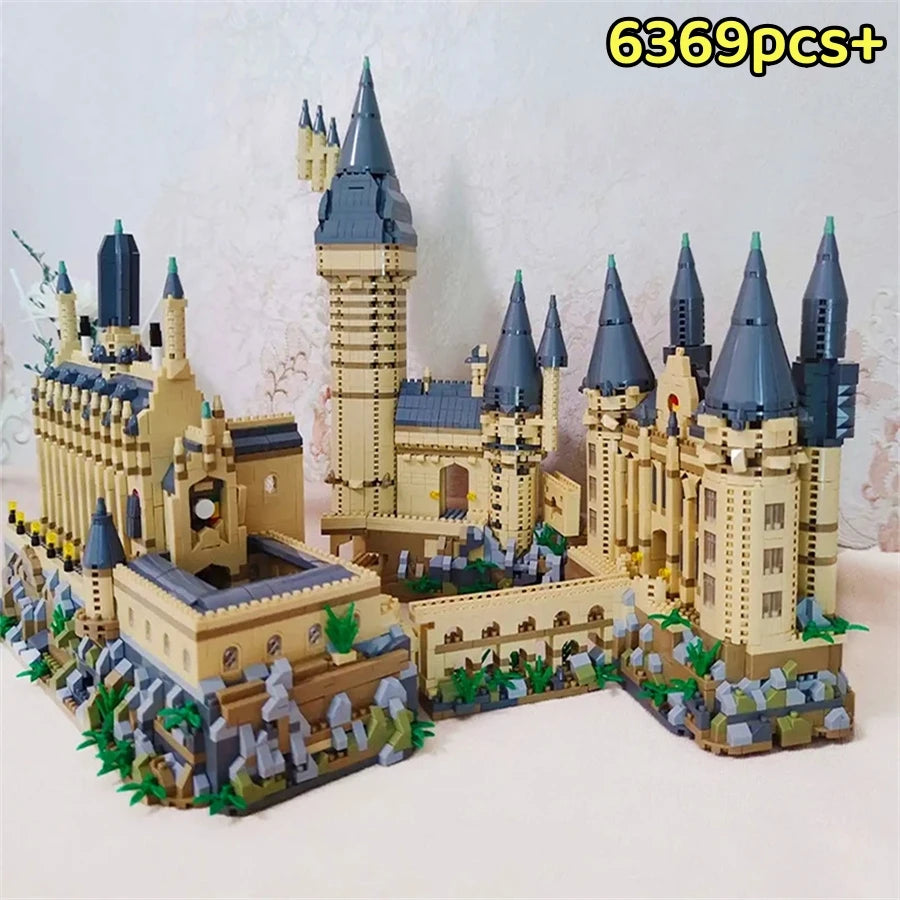 Micro Bricks City Creative Medieval Magic School Castle Famous
