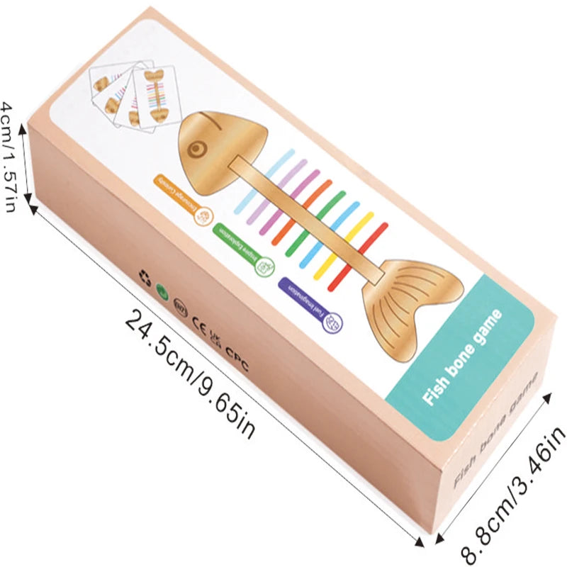 Montessori Color Matching Sensory Toys Wooden Balance Stick Fine