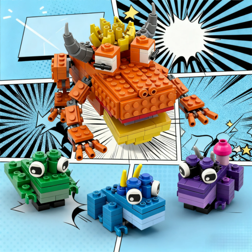 Hot 99 Nights in The Forest Building Blocks, Horror Game Deer Figure