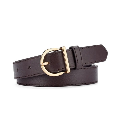 Women's Belt Fashion High-quality Pin Buckle Belt Genuine Luxury Soft
