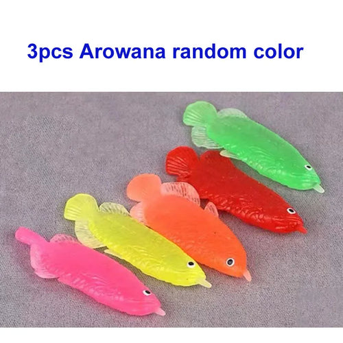 Children's 10Pcs/Set Kawaii Simulation Rubber Goldfish Baby Bath Water