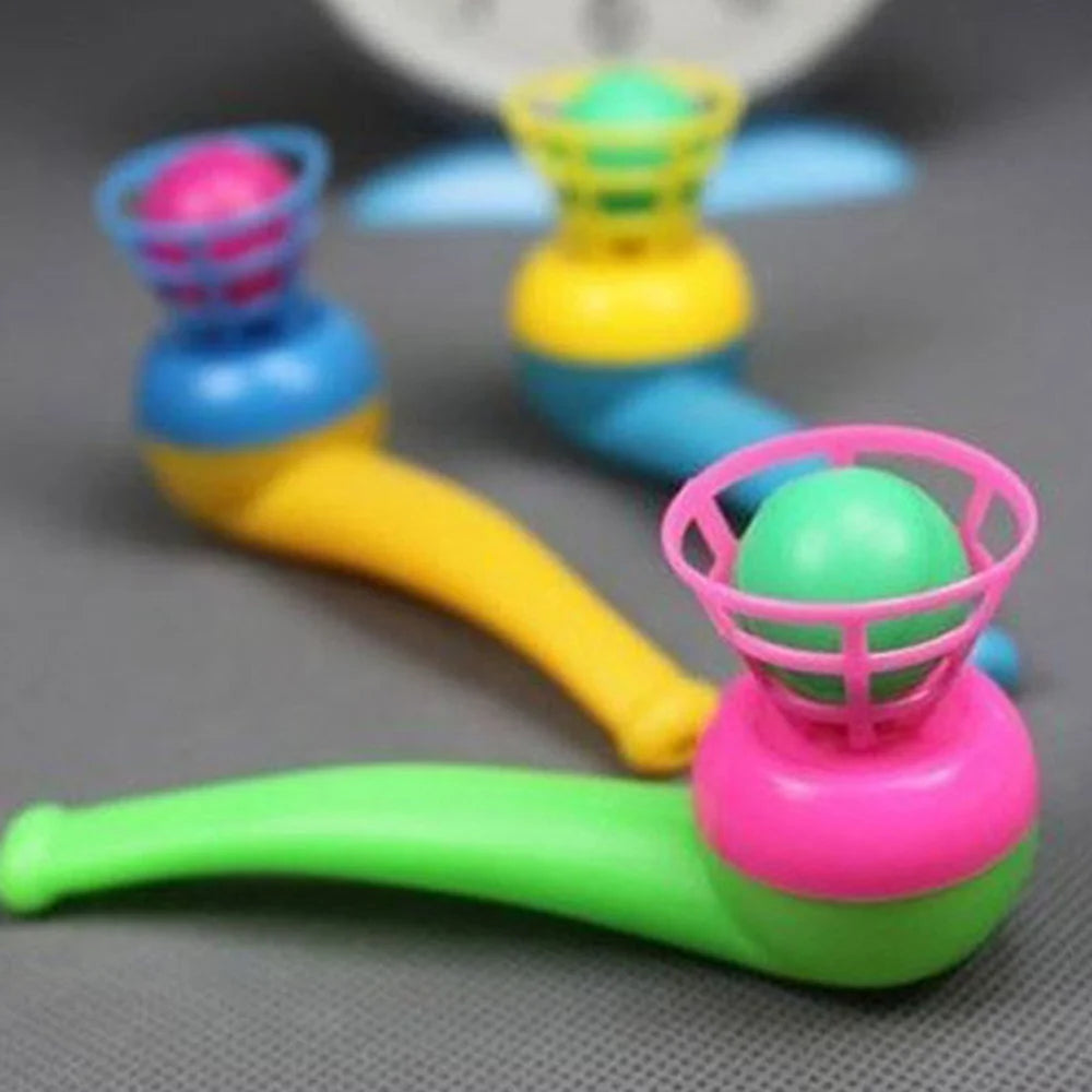 3pcs Plastic Pipe Blowing Ball Kids Toys Outdoor Games Balance