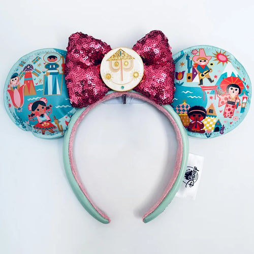 Disney Princess Headband Mickey Ear Rapunzel Snow White Sequin Bow