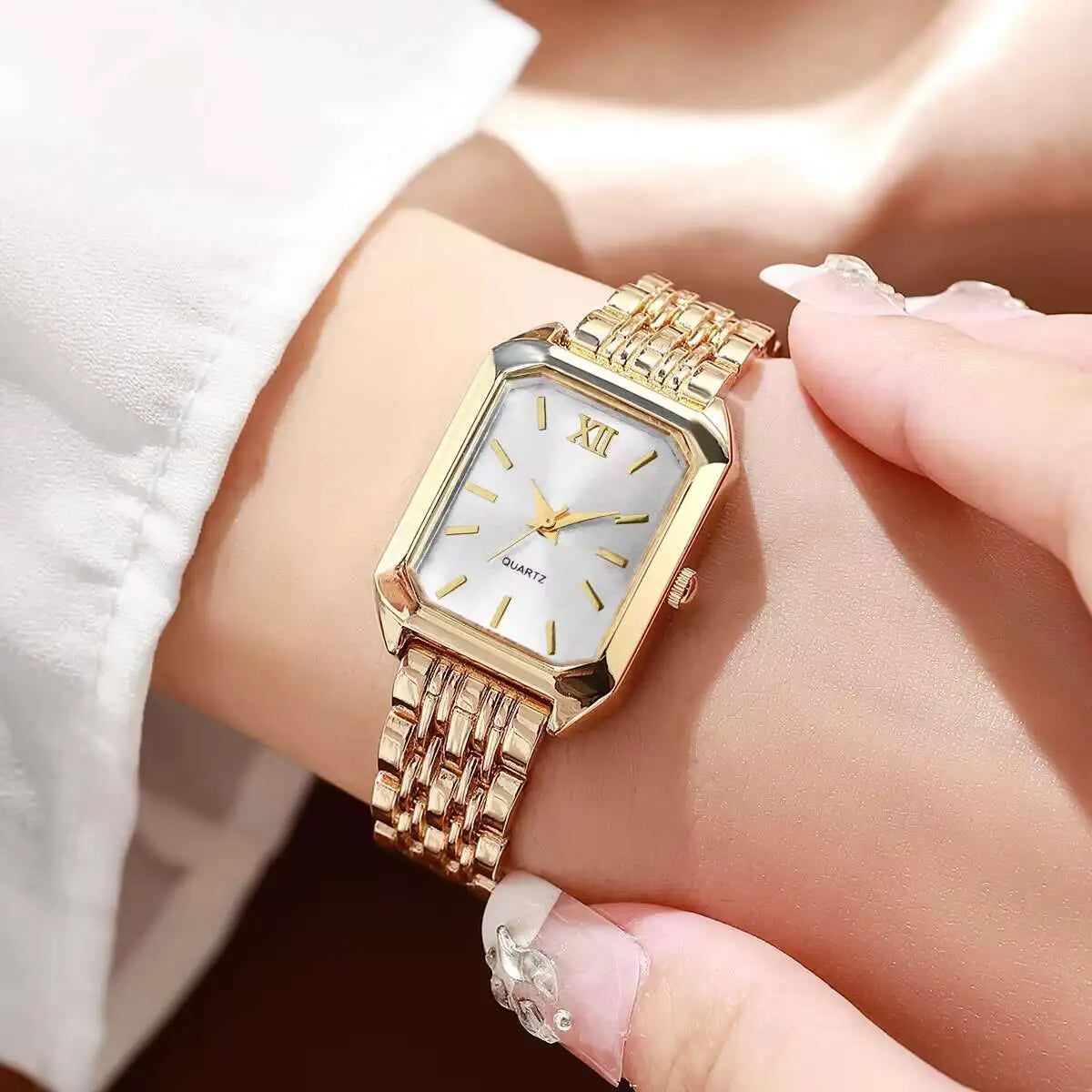 Fashion Rectangle Women Quartz Watch Luxury Analog Wristwatches Reloj