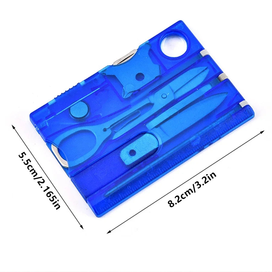 Ultra Thin Pocket Multi Tool 12 In 1 Credit Card Size Outdoor Camping