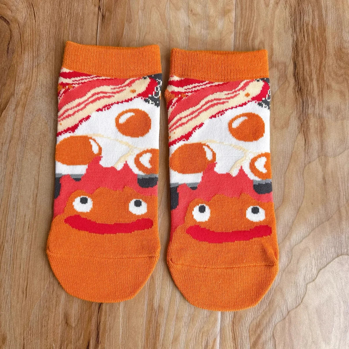 Japanese Anime Cartoon Grey Cat Socks Cute Calcifer Short Socks Jiji