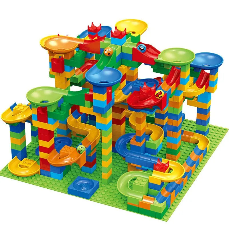Children's Slide Small Block Block Assembly Particles DIY Educational